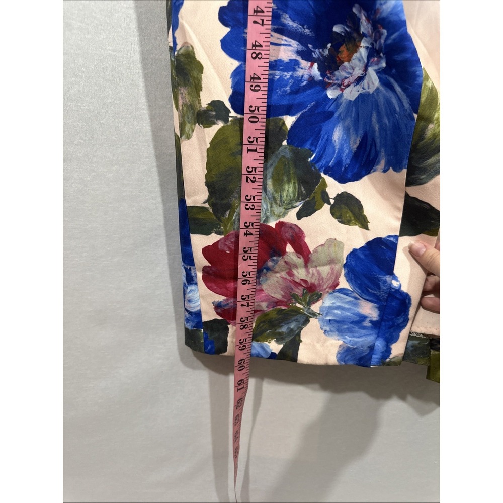 NEW $328 Kay Unger [ 10 ] Laurel One Shoulder Floral Ruffle Side Gown Pink S2043 - Picture 7 of 14